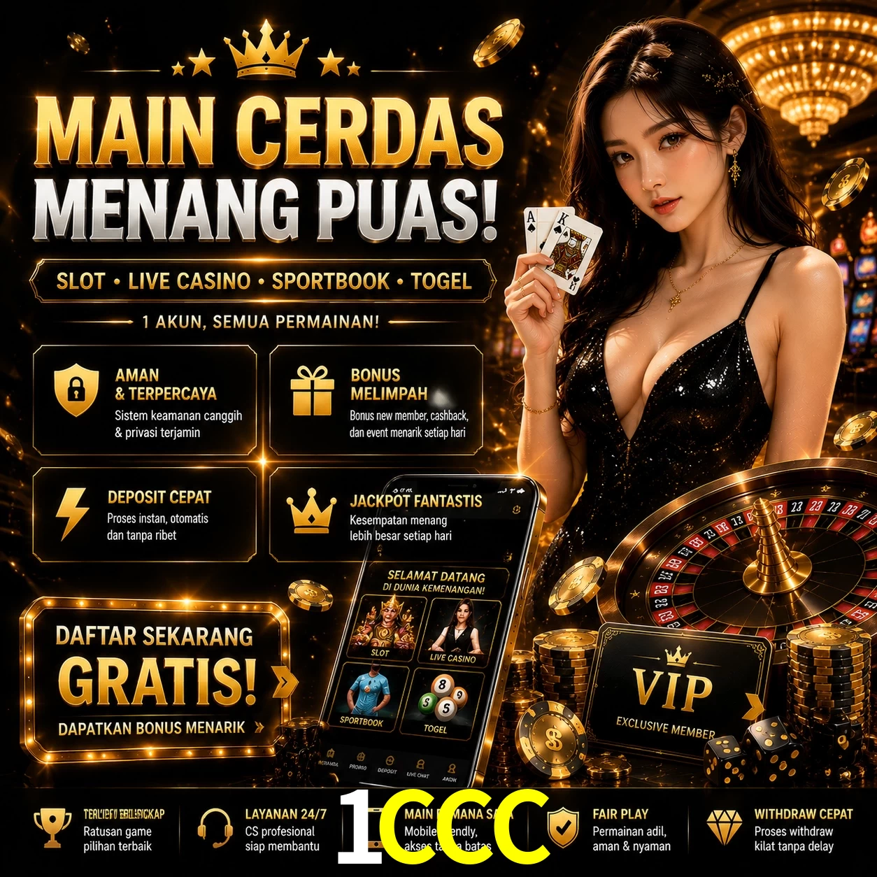 Slots no app 1CCC mobile